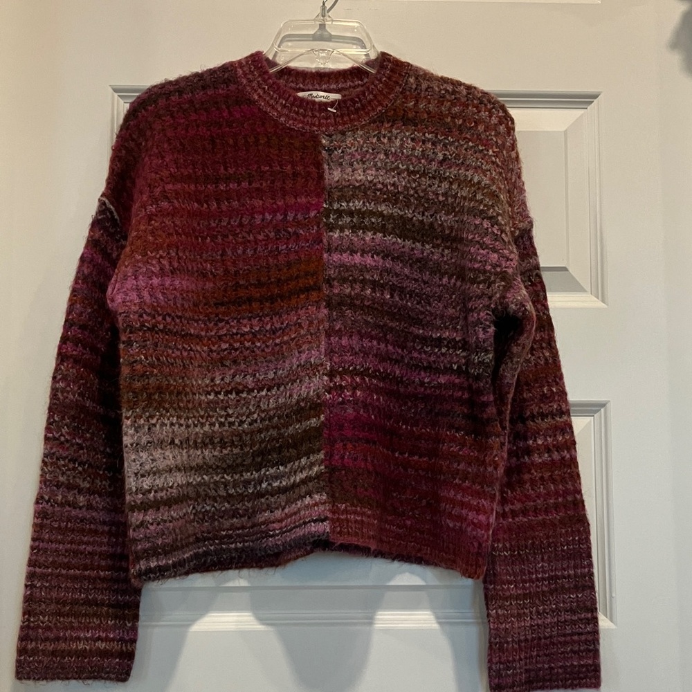 NWOT Madewell Space-Dyed Crewneck Sweater
